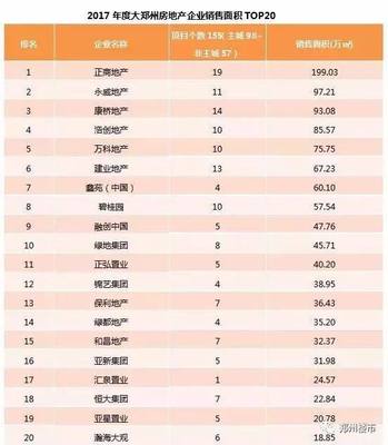 2017,哪個(gè)開發(fā)商在鄭州最能賺錢?!